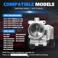 Corpo de Borboleta Eletrônico 06K133062AA para VW Beetle, Passat e Jetta (1.8L/2.0L) - imagem 3