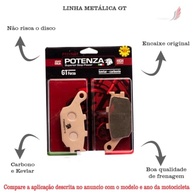 Kit Pastilha de Freio Potenza Traseira MT-07, MT-09, GSX-S 750, XJ6, Vulcan S 650, Z750, Versys 650/1000, NC700X, V-Strom, Bandit - imagem 3