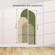 Adesivo de Parede Arco Cortado 07 - Arte Geométrica Moderna para Decoração de Ambientes - imagem 3