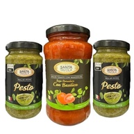 Kit 2 Molhos Pesto 190g + 1 Molho Basilico 400g Italiano SANTA TAVOLA + 2 Macarrão N.1 ANGEL HAIR BARILLA 500g cada - imagem 3