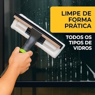Rodo Limpa Seca Vidros 3 em 1 com Spray Integrado - Esfregão e Borrifador Multiuso para Box, Janelas e Azulejos - imagem 5