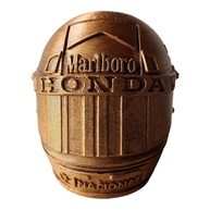 Mini Capacete Colecionável Fórmula 1 - Ouro Velho: Reviva a Emoção das Pistas! - imagem 1