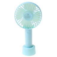 Mini Ventilador 3 em 1 Recarregável USB/Pilhas - Ventilador Portátil com 3 Velocidades e Base para Mesa (Branco) - imagem 5