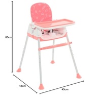 Maxi Baby Cadeira de Alimentação Zest 3 em 1 - Rosa | Cinto 3 Pontos, Apoio Pés até 23kg - imagem 4