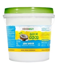 Óleo de Coco Sem Sabor 1 Litro Coconut - imagem 1