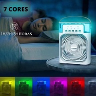 Ventilador Portátil com Umidificador 2 em 1 – Compacto, Silencioso e com Reservatório de Água - imagem 3