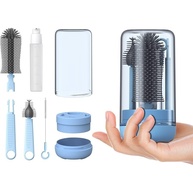 Kit de Escovas de Silicone 4 em 1 para Limpeza de Copos e Garrafas - Design Ergonômico e Multiuso - imagem 1
