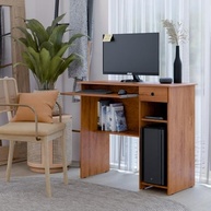 Mesa Escrivaninha Viena 1 Gaveta com Prateleira e Suporte Retrátil para Teclado - Design Compacto e Funcional - imagem 3