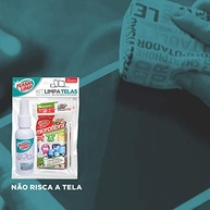 Flash Limp KIT0528 - Kit com 2 Esponjas Microfibra e 1 Limpa Telas Spray 120ml - imagem 3