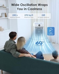 Ar-Condicionado Portátil Z ZONAMA 3 em 1 com Controle Remoto – Refrigeração Eficiente Sem Instalação - imagem 4