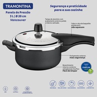 Panela de Pressão Tramontina Vancouver 3L: 2 em 1! - imagem 2