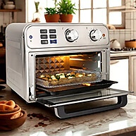 Forno Elétrico Air Fryer 25L Inox NeuHaus: 2 em 1! - imagem 2