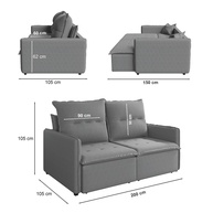 Sofá Cama Retrátil: Conforto 3 em 1! - imagem 2
