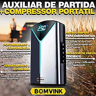 Partida e Ar: Compressor Portátil 4 em 1 - imagem 2