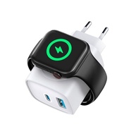 Carregador Gshield 3 em 1: Power Delivery 23W, USB-C, USB-A e Base Magnética Wireless para Apple Watch - Branco - imagem 2