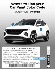 Tinta de Retoque Hyundai 2 em 1: Reparo Rápido para Lascas e Arranhões (Gelo/Quartzo Branco Pérola Tricoat - W8/WW8) - imagem 4