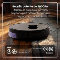 Aspirador de Pó Robô Velds 3 em 1 com Mapeamento LiDAR, Controle por App e Alexa - Limpeza Inteligente para Todos os Pisos - imagem 3