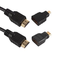 Cabo HDMI 3 em 1: Conecte Notebooks e Dispositivos com Mini/Micro HDMI em Full HD 1080p (1,5m) - imagem 2