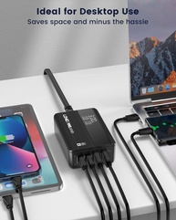 LDNIO 65W USB-C: Carregador Rápido 4 em 1 - imagem 3