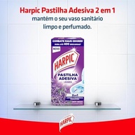 Harpic Limpador e Aromatizador Sanitário Pastilha Adesiva Power 2 em 1 Lavanda - 3 Unidades - imagem 4