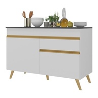 Balcão de Cozinha Veneza 120cm com 2 Portas e 1 Gaveta - Design Moderno e Funcionalidade - imagem 2