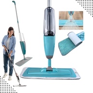 Mop Spray 3 em 1 com Reservatório 400ml - Esfregão Giratório com Pulverizador para Limpeza Rápida e Eficiente - imagem 1