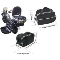 Kit 3 Bolsas Impermeáveis para Baú Moto Givi: 2 Laterais 41L + 1 Central 56L - imagem 3