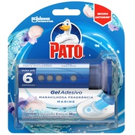 Pato Desodorizador Sanitário Gel Adesivo com Refil Marine - 1 Disco - imagem 1