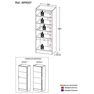 Sapateira com Espelho 1 Porta Jade Plus - Organize seu Ambiente com Estilo - imagem 5