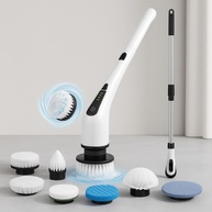 Esfregão Elétrico 9 Em 1 Mop Sem Fio com Rotação 360° - Escova de Limpeza Multiuso Recarregável - imagem 1