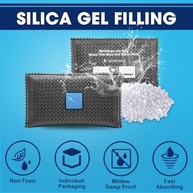 Timgle 10 Unidades Pacotes Dessecantes Recarregáveis 100g - Gel de Sílica Reutilizável para Armazenamento - imagem 4
