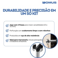 Fresas Forstner: Kit 5 Peças para Madeira (10-35mm) - imagem 2