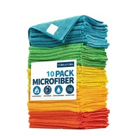 Kit 10 Panos de Microfibra Multicoloridos 28x28cm - Ultra Absorvente e Durável - imagem 1