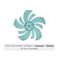 Hélice para Ventilador Britânia/Philco 10 Pás Azul - BVT495, PVT492, PVC491 Turbo - imagem 3