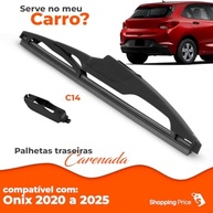 Palheta Limpadora Para-Brisa Traseiro Vigia Carenada 10" Onix 2020-2025 - Silicone Premium - imagem 4