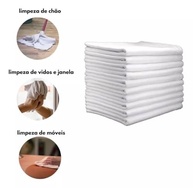 Kit 10 Panos de Chão 100% Algodão - Reutilizáveis, Ecológicos e Absorventes para Limpeza Pesada - imagem 4