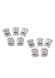 Kit 10 Adaptadores Tomada T Universal Benjamim Branco: Conectividade Sem Limites! - imagem 3