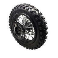 Conjunto Pneu Aro Traseiro 80/100-10 para Dirt Bike 50cc-125cc (Eixo 15mm) - imagem 2