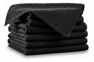 Kit 10 Flanelas de Microfibra 50x35cm - Preto | Limpeza Automotiva e Doméstica Premium - imagem 1