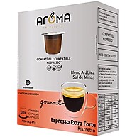 Aroma Selezione Cápsulas De Café Espresso Extra Forte Aroma Compatível Com Nespresso Contém 10 Cápsulas - imagem 4