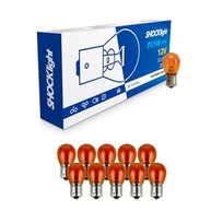 Kit 10 Lâmpadas Âmbar Shocklight 1141 12V 21W BA15S 01 Polo - Sinalização Segura e Estilosa - imagem 2