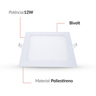 Plafon LED Avant: Ilumine com Economia (Kit 10) - imagem 2