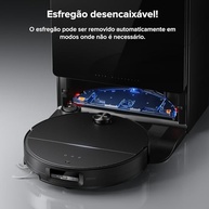 Robô Aspirador Roborock Saros 10: Limpeza Inteligente com IA, 22000Pa, Esfregão Autoremovível e Base com Lavagem Térmica - imagem 4