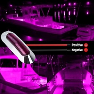 Kit 10 Luzes Indicadoras Laterais LED Roxas 12-24V com Moldura Cromada - Universal para Carros, Ônibus, Caminhões e Trailers - imagem 4