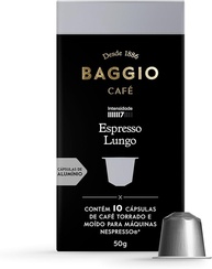 Baggio Café Cápsulas De Café Espresso Lungo Compatível Com Nespresso Contém 10 Cápsulas - imagem 1