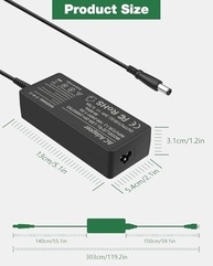 Carregador Fonte 90W para Resmed AirSense 10 / AirStart 10 / AirCurve - Adaptador CA 24V bivolt - imagem 5
