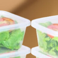 10 Potes 800ml Transparentes - Marmita Fitness Reutilizável - imagem 1