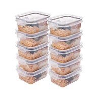 10 Potes Fitness 550ml Herméticos – Praticidade e Saúde na Sua Rotina - imagem 1