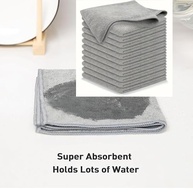 Conjunto de Panos de Microfibra Cinza - Ultra Absorventes, Reutilizáveis e de Secagem Rápida (10 Peças) - imagem 5