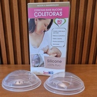 Conchas Coletoras de Leite Materno em Silicone 100% Puro - Base Flexível, 2 Unidades, Higiênicas e Esterilizáveis - imagem 4